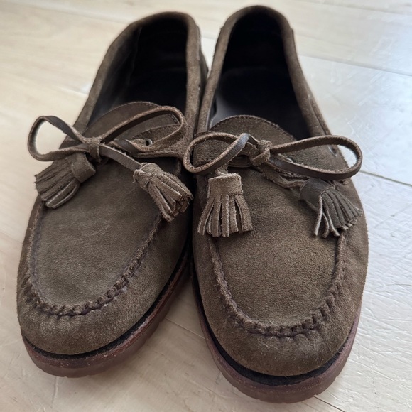Paul Stuart Suede Loafer with Trim and Tassel main image 5